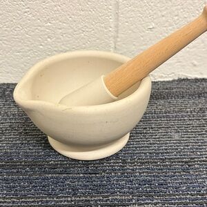 Cream Mortar and Pestle Set